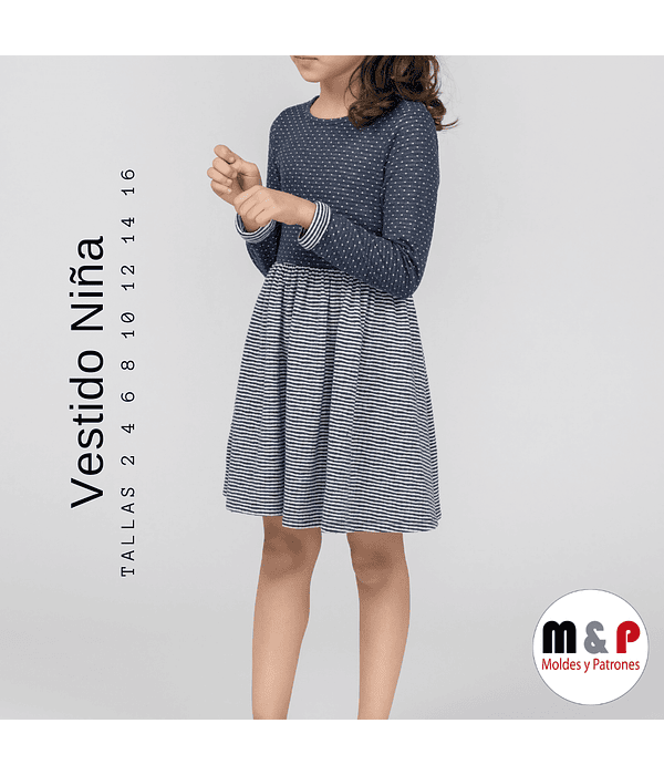 Pack de Moldes de vestidos para niñas