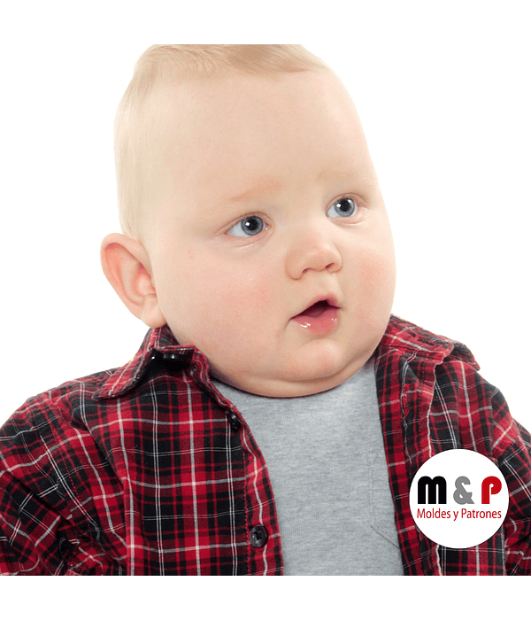 Camisa de bebé en 3 Tallas - 3M - 6M - 9M