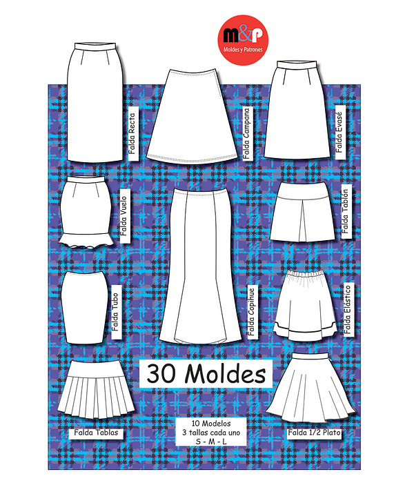 Pack de Moldes de Faldas