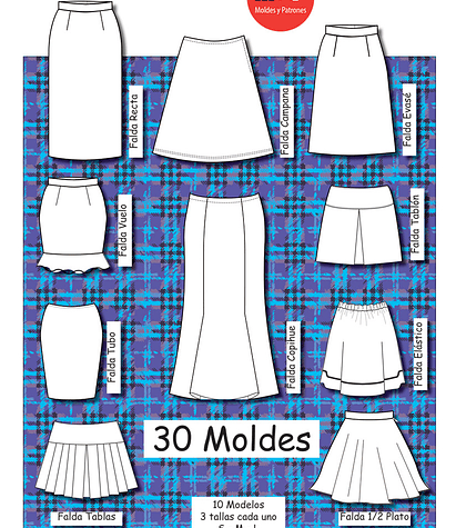 Pack de Moldes de Faldas