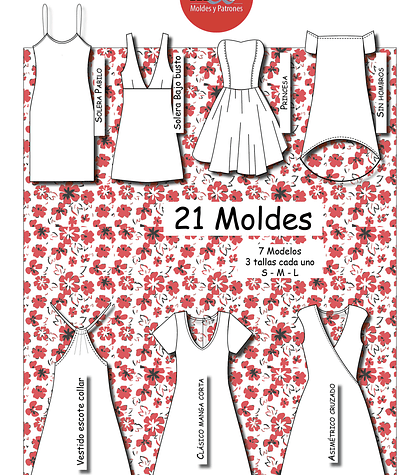 Pack de Moldes de Vestidos