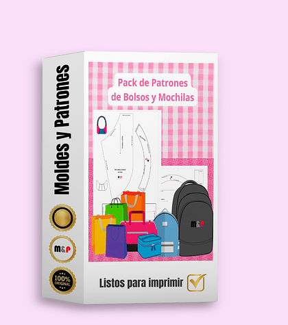 Pack de Moldes de Mochilas y Bolsos