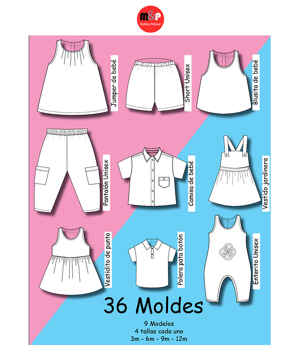 Pack de Moldes para Bebés