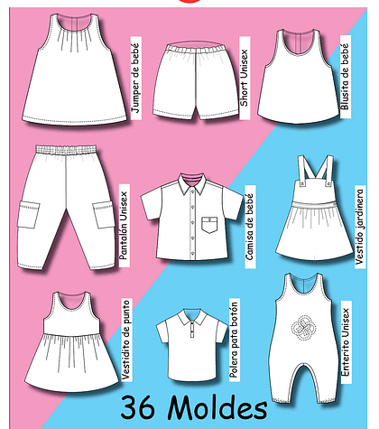 Pack de Moldes para Bebés