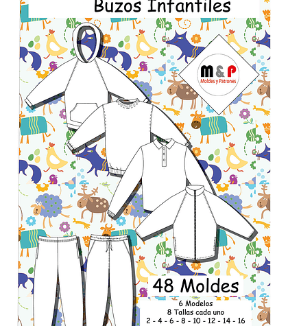 Pack de Moldes de Buzos niños