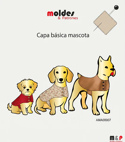 3 TALLAS S M L - Capa básica de Mascotas