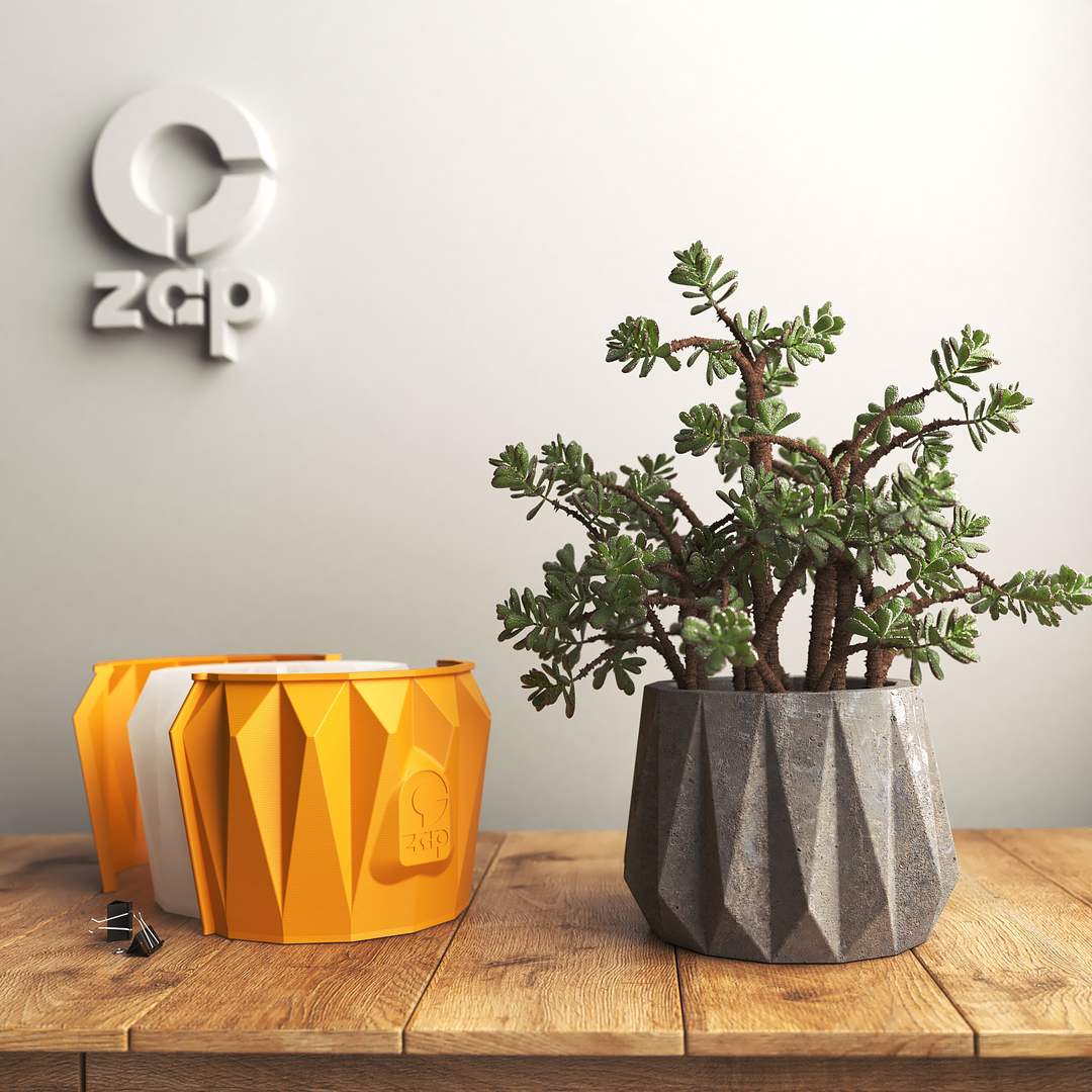 Molde de silicona para hacer maceteros texturizado de 23cm de diámetro. 1