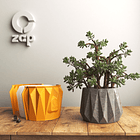 Molde de silicona para hacer maceteros texturizado de 23cm de diámetro. 1