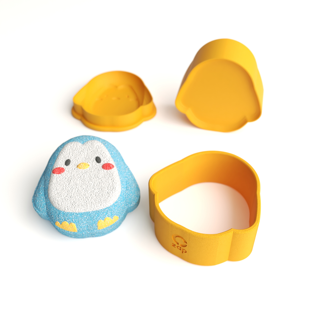 Prensa para cosmética sólida, pingüino