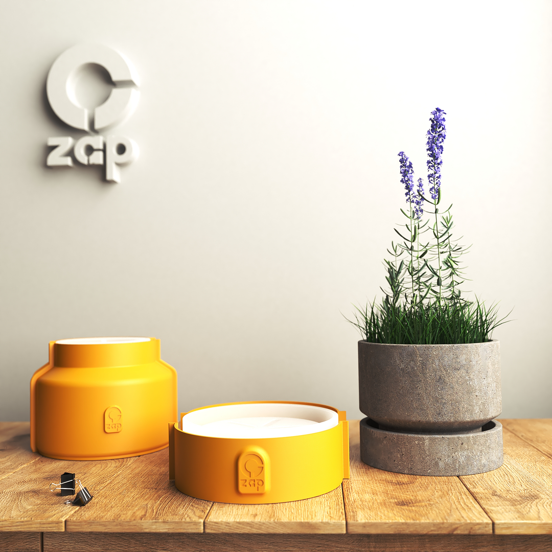 Molde de silicona con encofrado para hacer macetero con bandeja 1