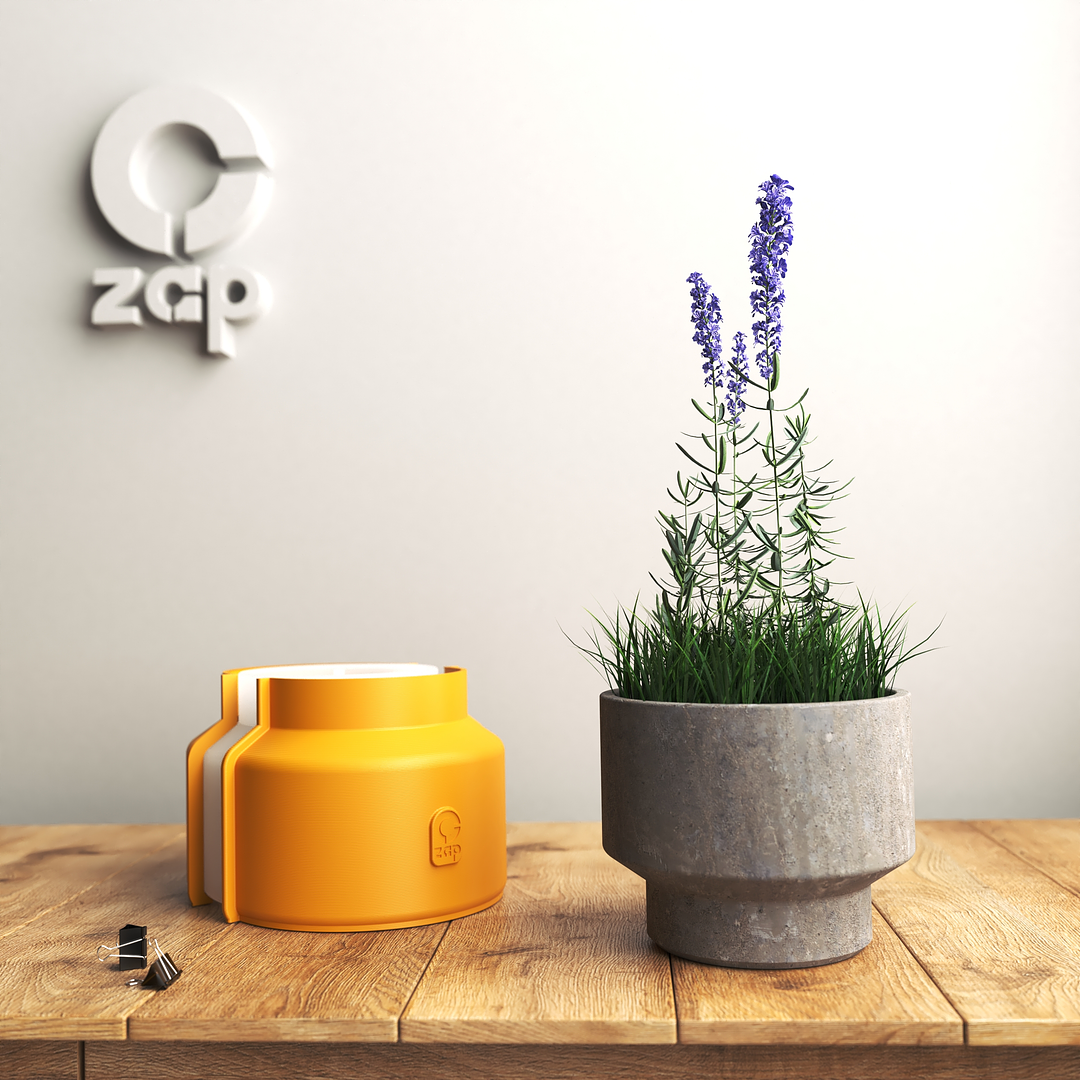 Molde de silicona con encofrado para hacer maceteros.