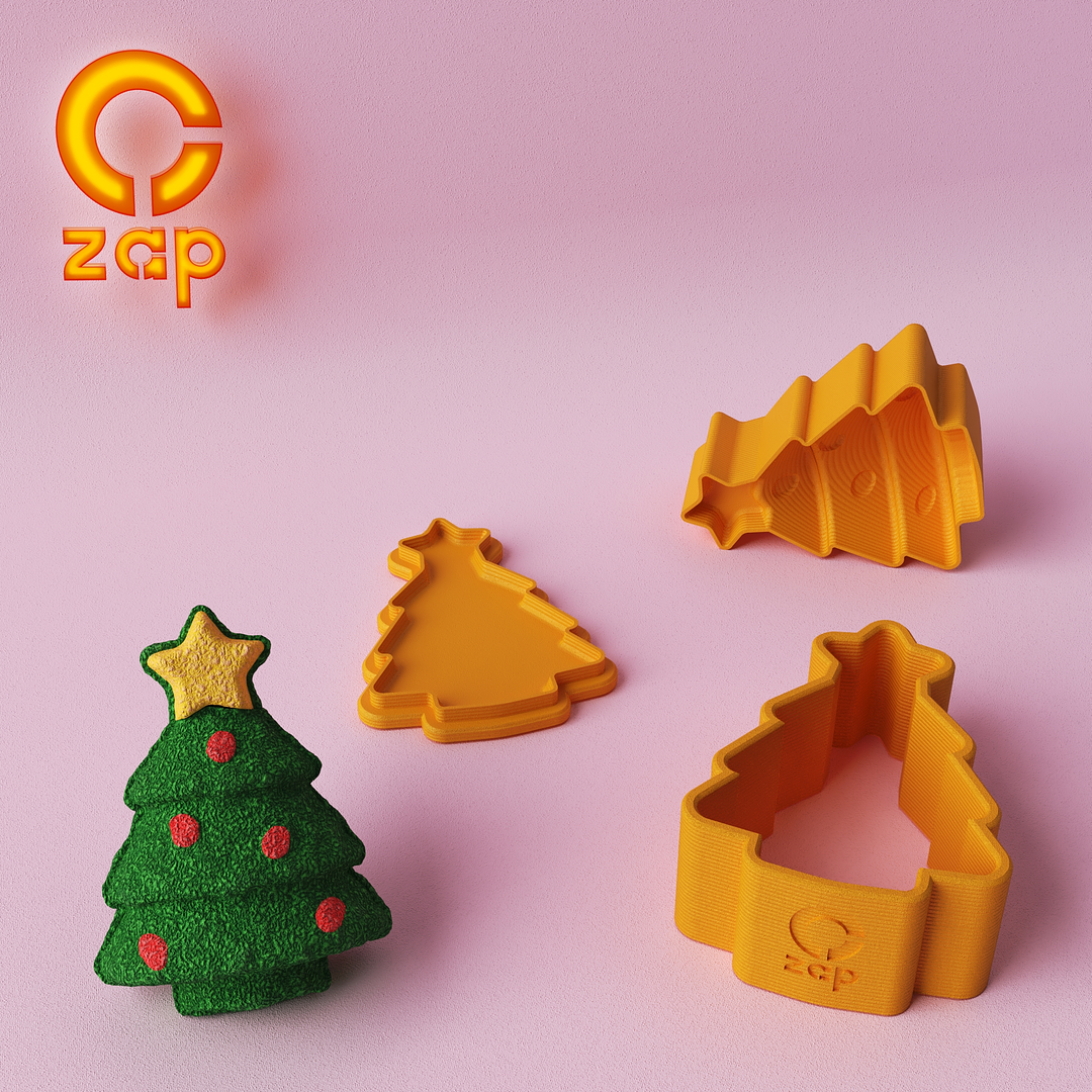 Prensa para cosmética sólida, árbol de navidad.