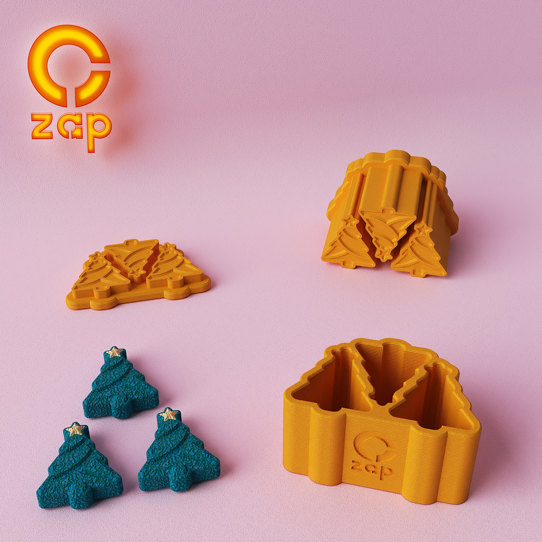 Prensa para cosmética sólida. triple árbol de navidad