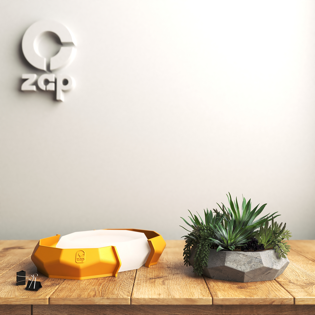 Molde de silicona con encofrado para hacer maceteros. Dodecaedro B