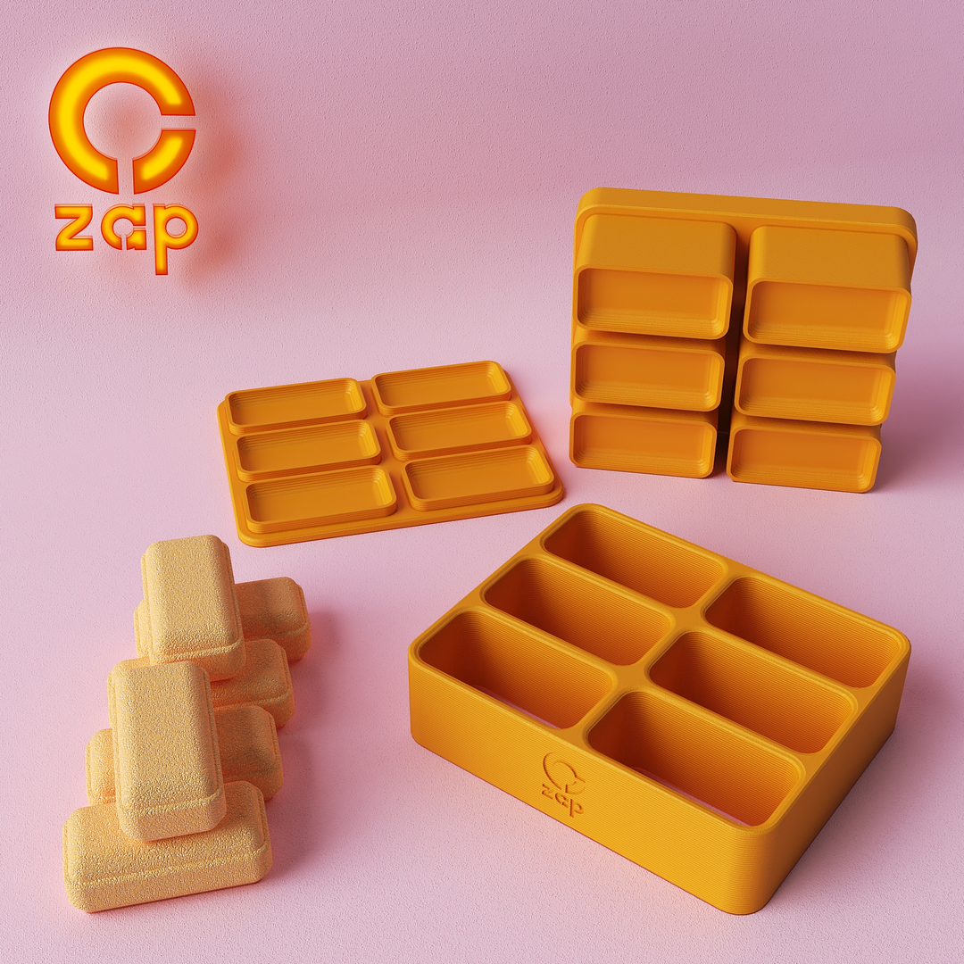 Prensa múltiple para cosmética solida rectangular X6