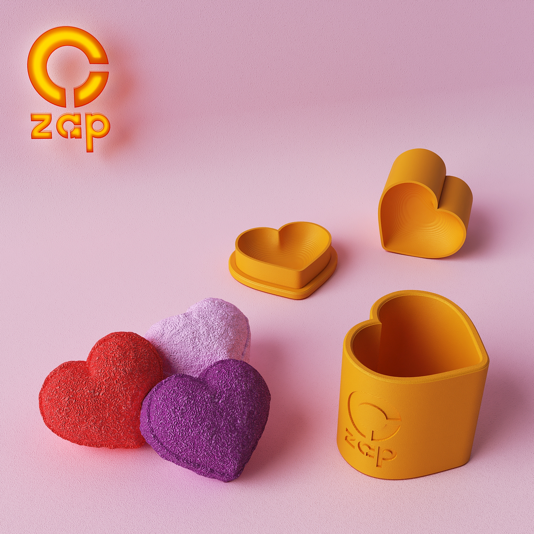 Prensa para cosmética solida, corazón 