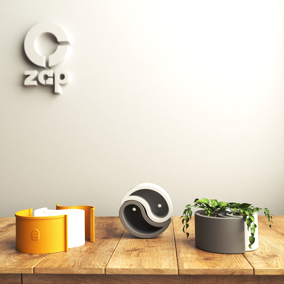 Molde de silicona para hacer maceteros, yin yang