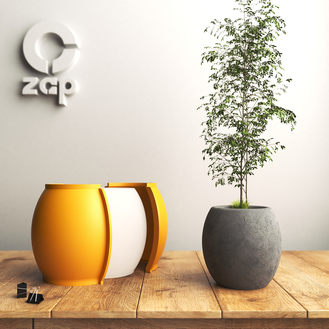 Molde de silicona con encofrado para hacer maceteros, jarrón mediano 