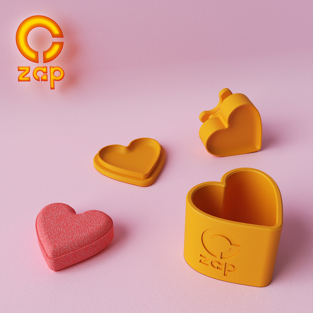 Prensa para cosmética sólida corazón plano