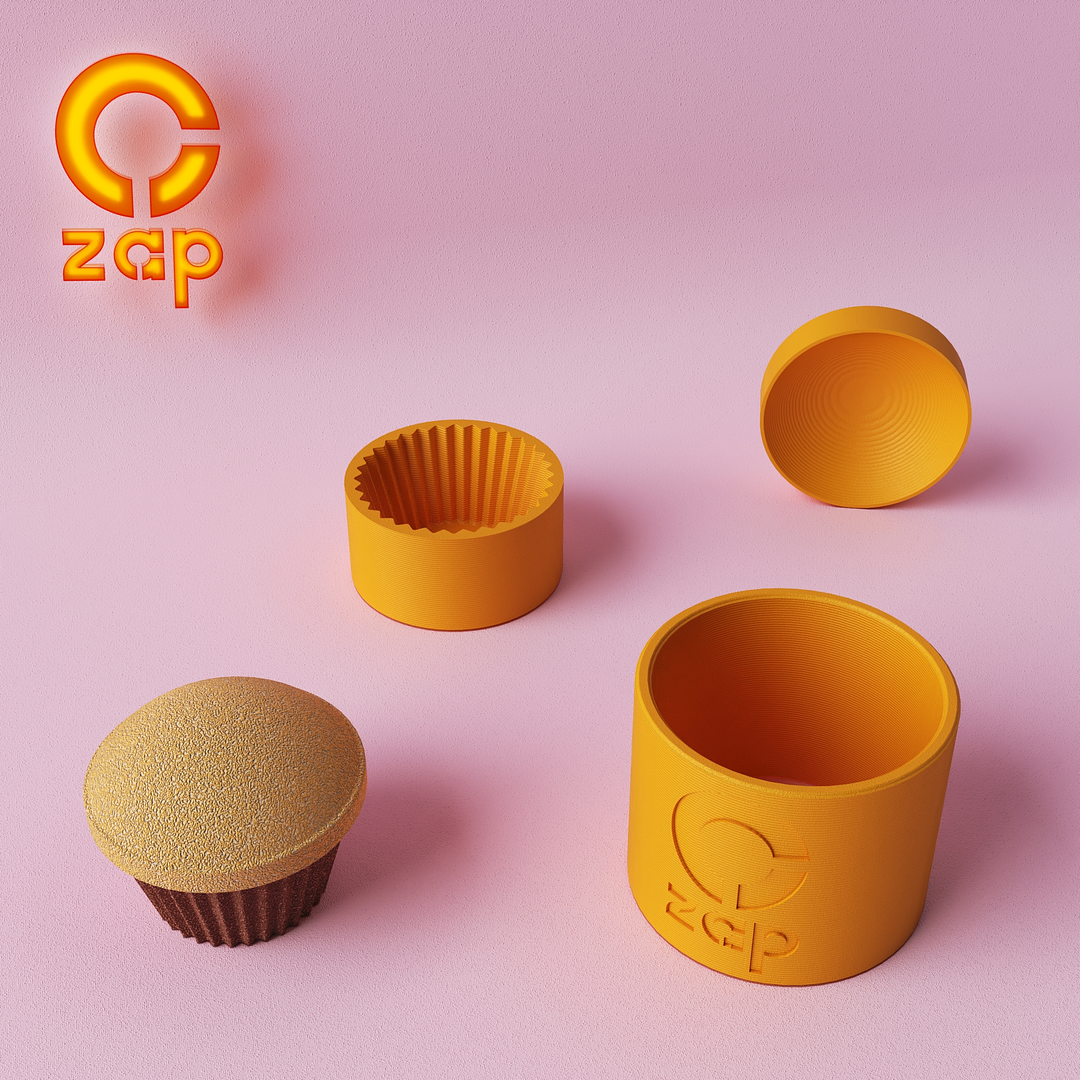 Prensa para cosmética solida, Muffin.