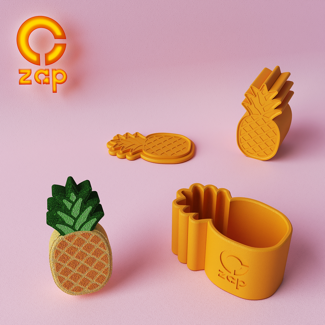 Prensa para cosmética solida, Piña