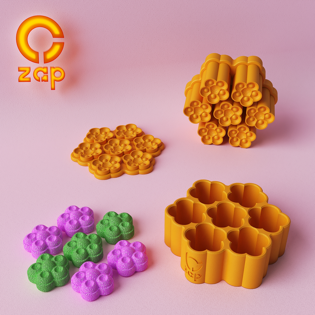 Prensa para cosmética sólida múltiple flor X7