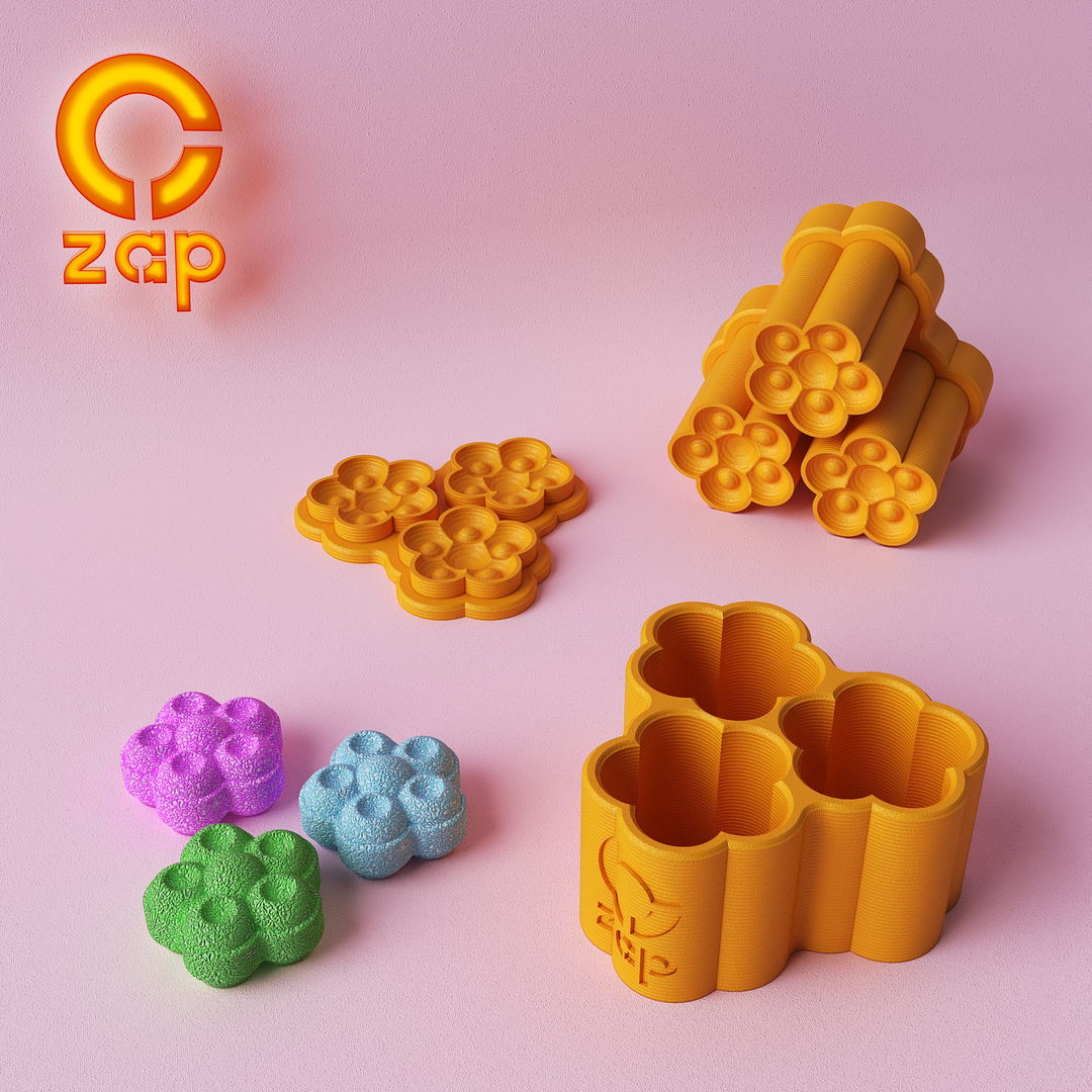 Prensa para cosmética sólida, X3 Flor B