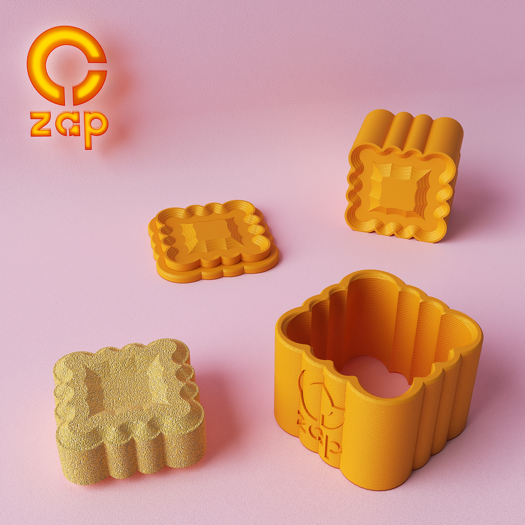 Prensa para cosmética sólida cuadrada deco