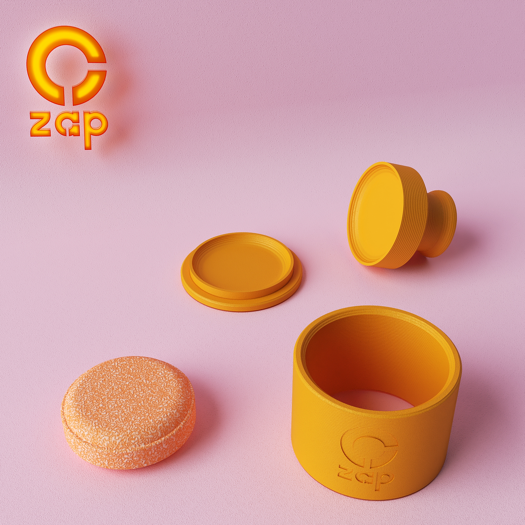 Prensa para cosmética sólida redonda (Logo Gratis)