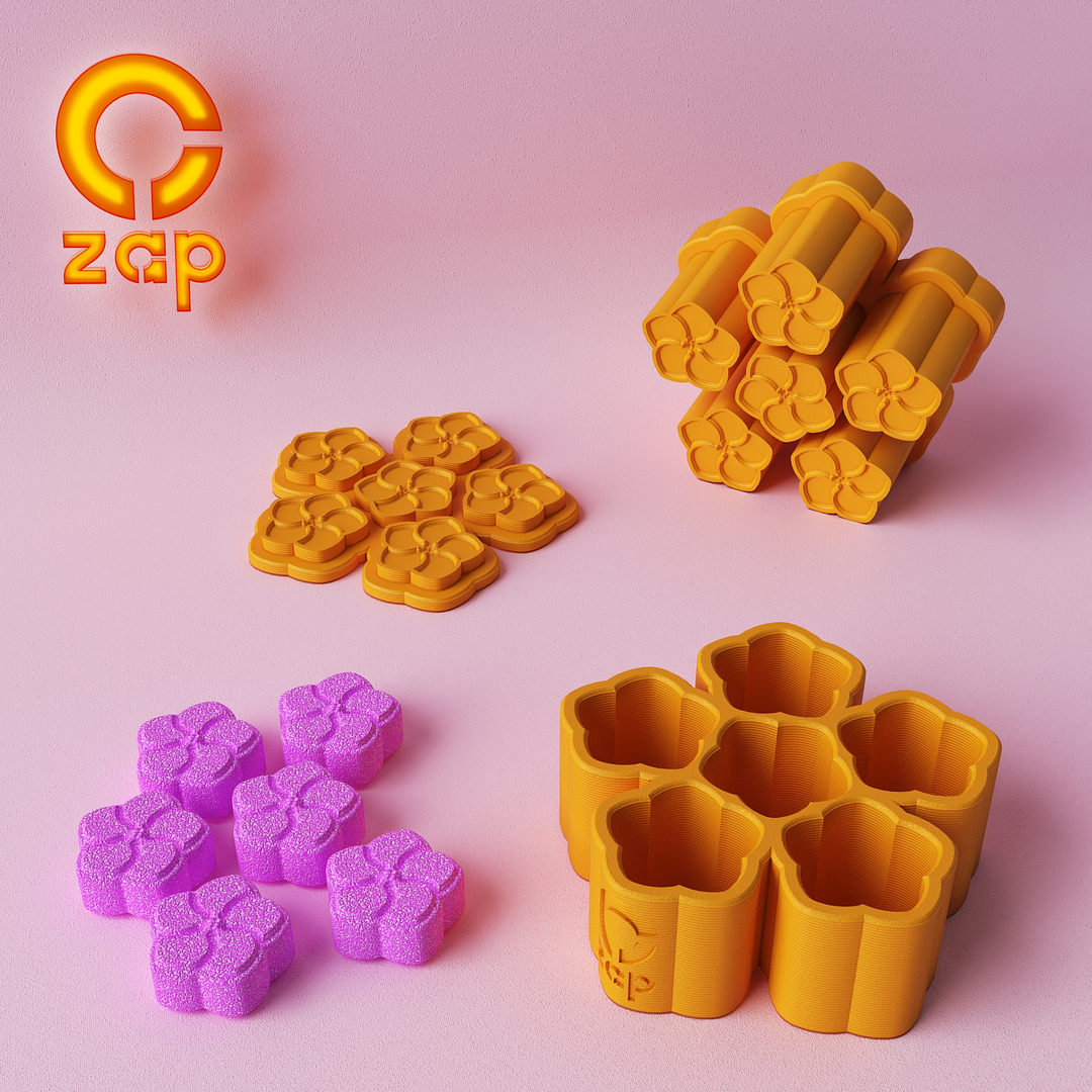 Prensa para cosmética sólida múltiple flor C X6