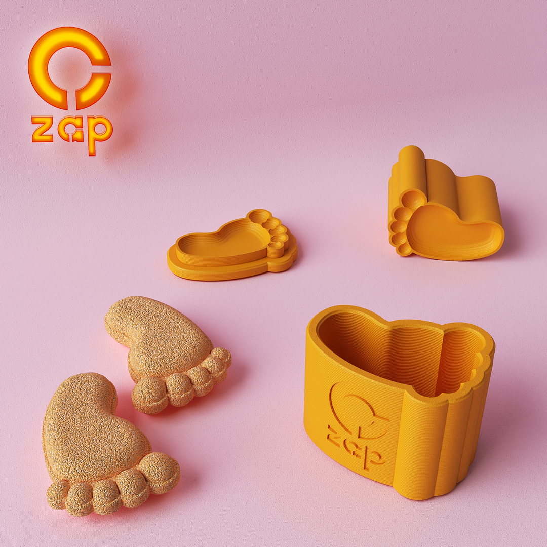 Prensa para cosmética sólida, Pie