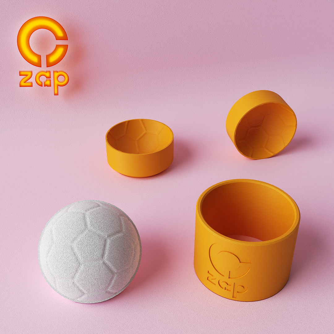 Prensa para cosmética sólida. futbol