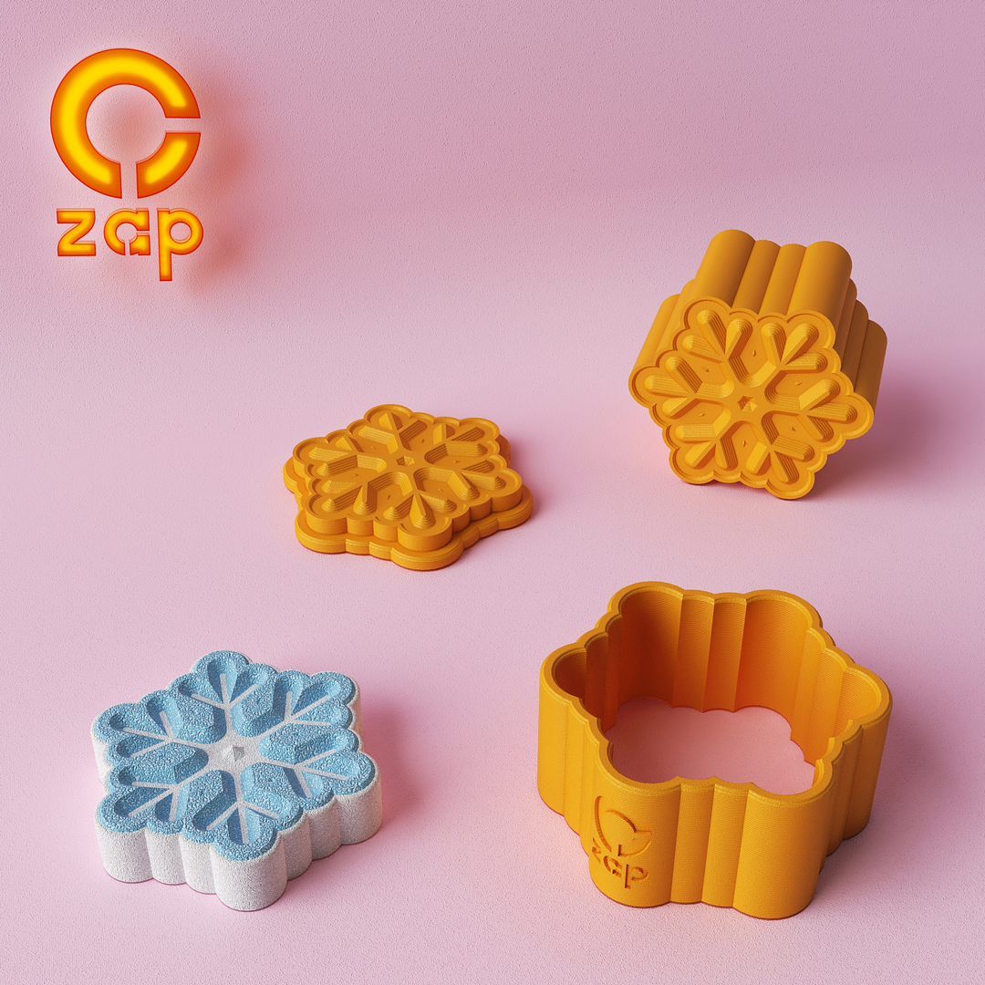 Prensa para cosmética sólida, copo de nieve 