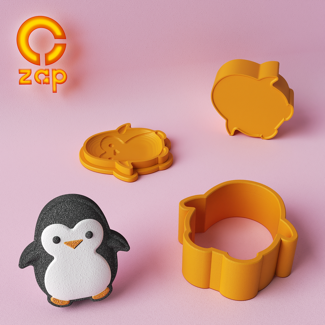 Prensa para cosmética sólida, pingüino B