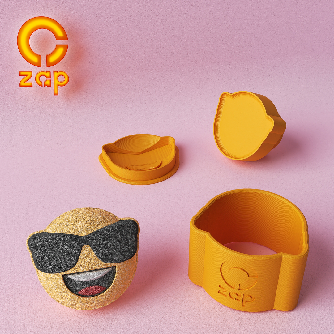 Prensa para cosmética sólida, Emoji 8D