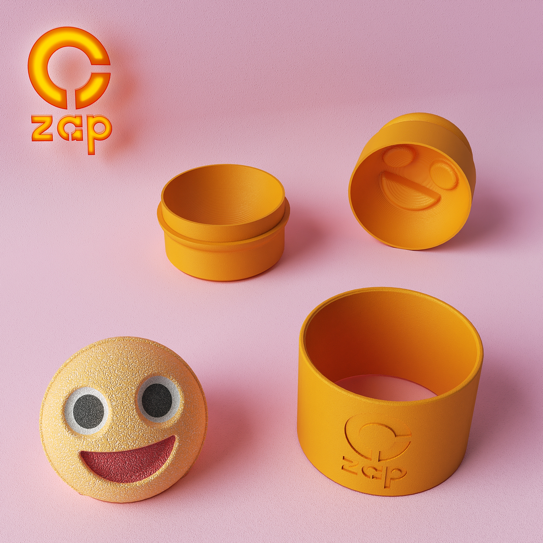 Prensa para cosmética solida, Emoji 8D