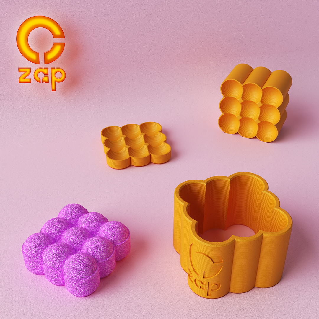 Prensa para cosmética sólida cuadrada C