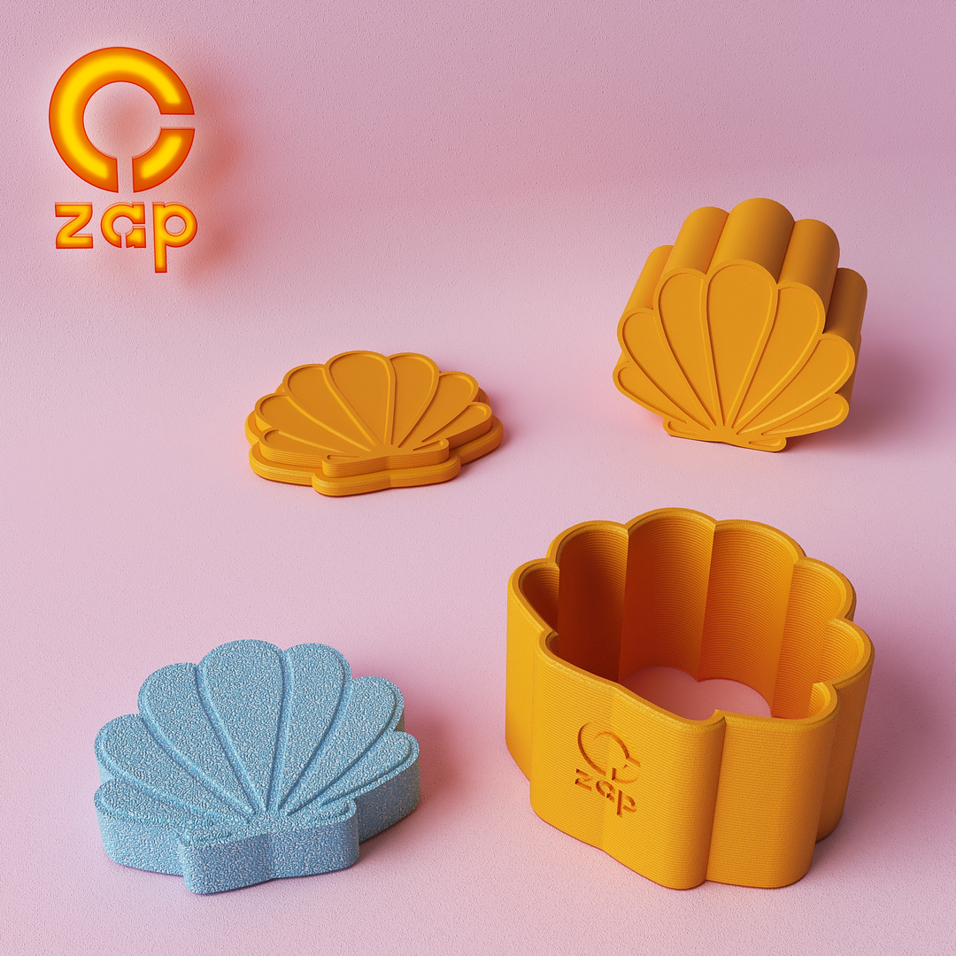 Prensa para cosmética sólida, concha marina 