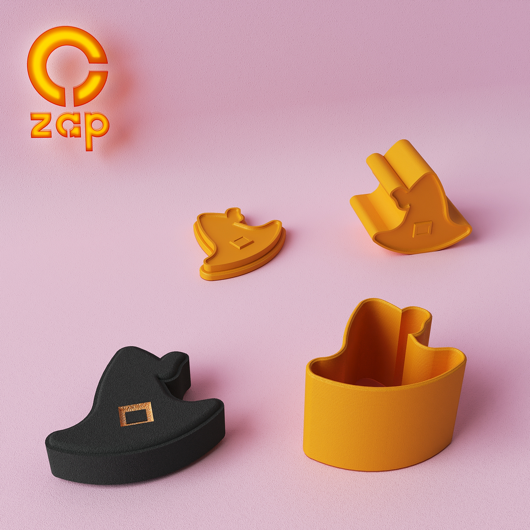 Prensa para cosmética solida, sombrero bruja