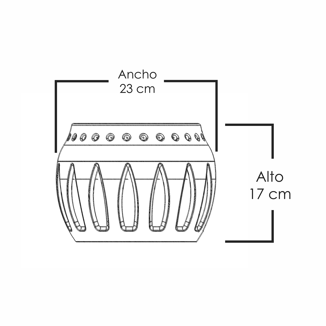 Molde de silicona para hacer maceteros texturizados 2