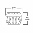 Molde de silicona para hacer maceteros texturizados 2