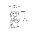 Molde de silicona para hacer jarrón alto voronoi 2