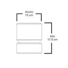 Molde de silicona para hacer macetero con plato hondo 2