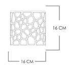 Molde de silicona para hacer macetero voronoi redondo 2