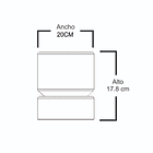 Molde de silicona con encofrado para hacer macetero con bandeja 2