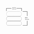 Molde de silicona con encofrado para hacer maceteros. Ondulado con textura 2