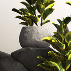 Molde de silicona con encofrado para hacer mini maceteros texturizado 2