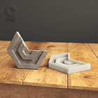 Molde de silicona para hacer baldosa de yeso o hormigon 1