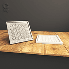 Molde de silicona para hacer baldosa de yeso o hormigón M2 1