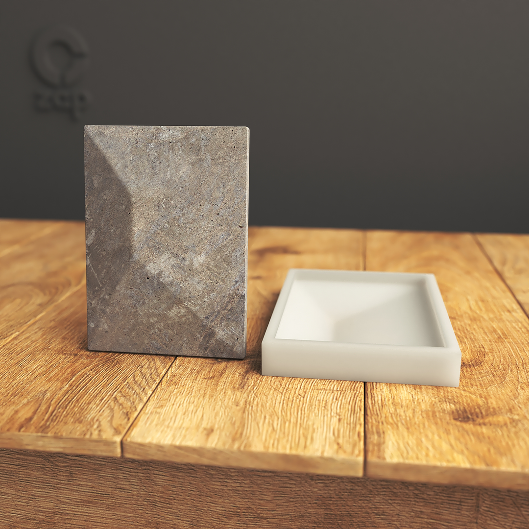 Molde de silicona para hacer baldosa de yeso o hormigón M3 1